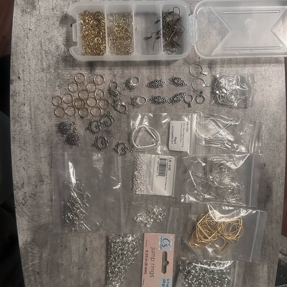 Mixed Jewelry Findings Kit - Silver & Gold Components